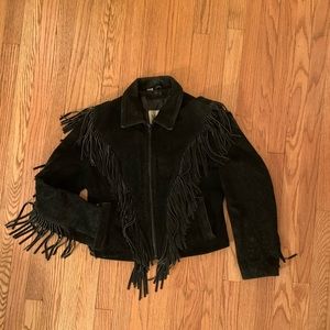 Vintage Wilson’s suede fringe jacket